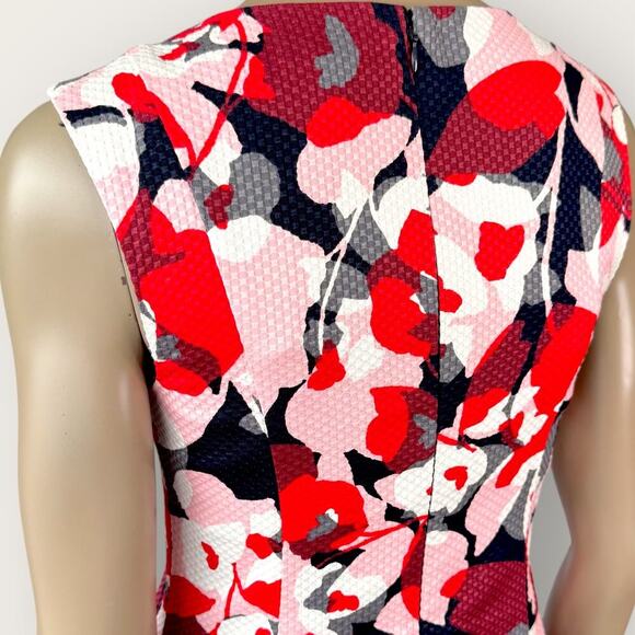 The Limited Sleeveless Floral Sheath Dress Lined Textured Size 2 Multicolor - Picture 11 of 16
